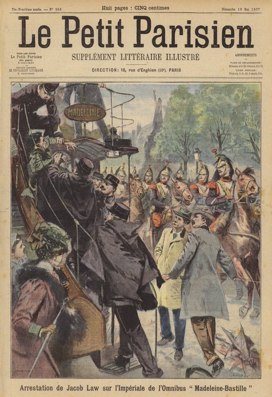 Arrest of a Man on Board a Paris Bus After He Fired Shots at a Passing Troop of Cavalry by (after) Carrey