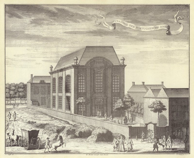 The Portuguese Synagogue, Amsterdam by (after) Dutch School