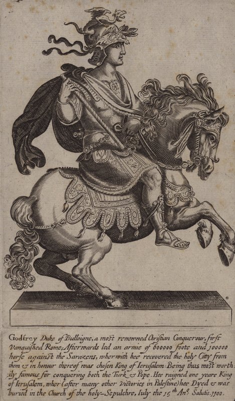 Godfrey of Bouillon, French Knight, Crusader and King of Jerusalem by (after) English School