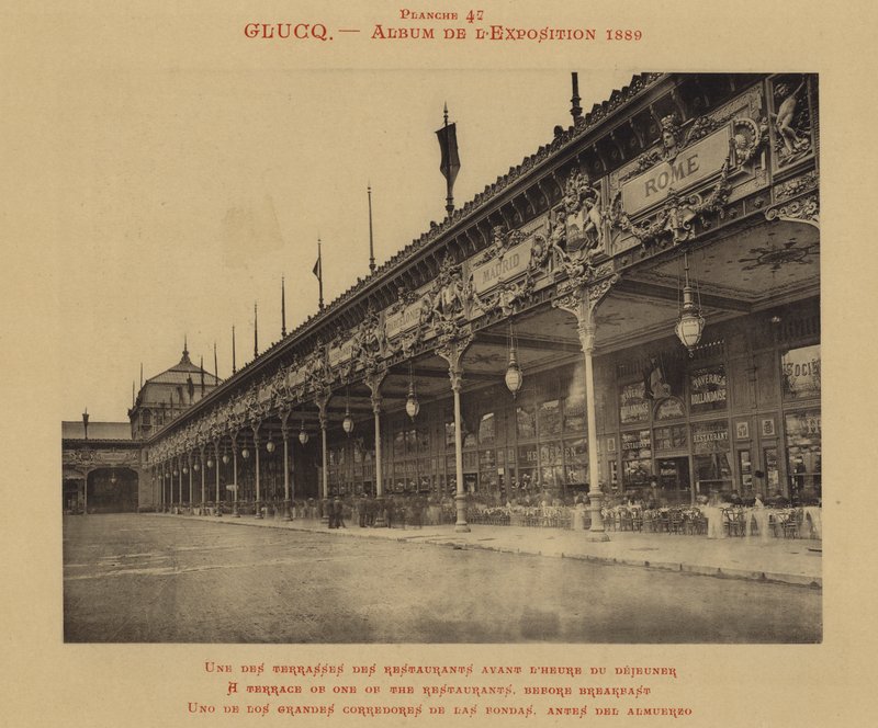 A Terrace of One of the Restaurants, Before Breakfast by (after) French Photographer
