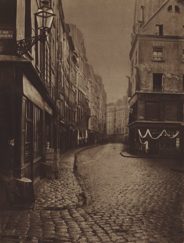 Rue Saint-Honore, taken from the crossroads of Rue de la Lingerie and Rue des Dechargeurs by (after) French Photographer