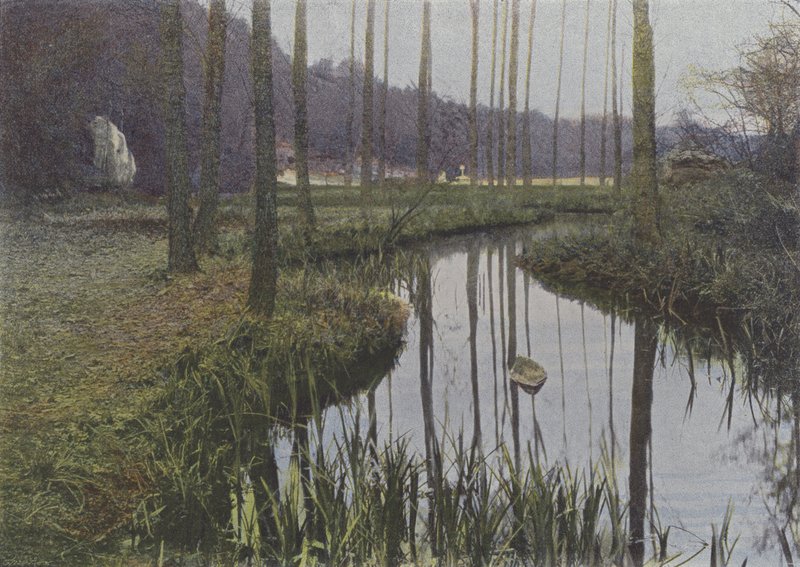 Vaux de Cernay, The Stream (coloured photo) by (after) French Photographer