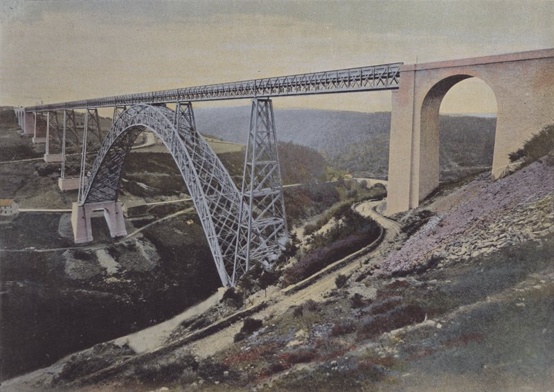 Garabit Viaduct (coloured photo) by (after) French Photographer