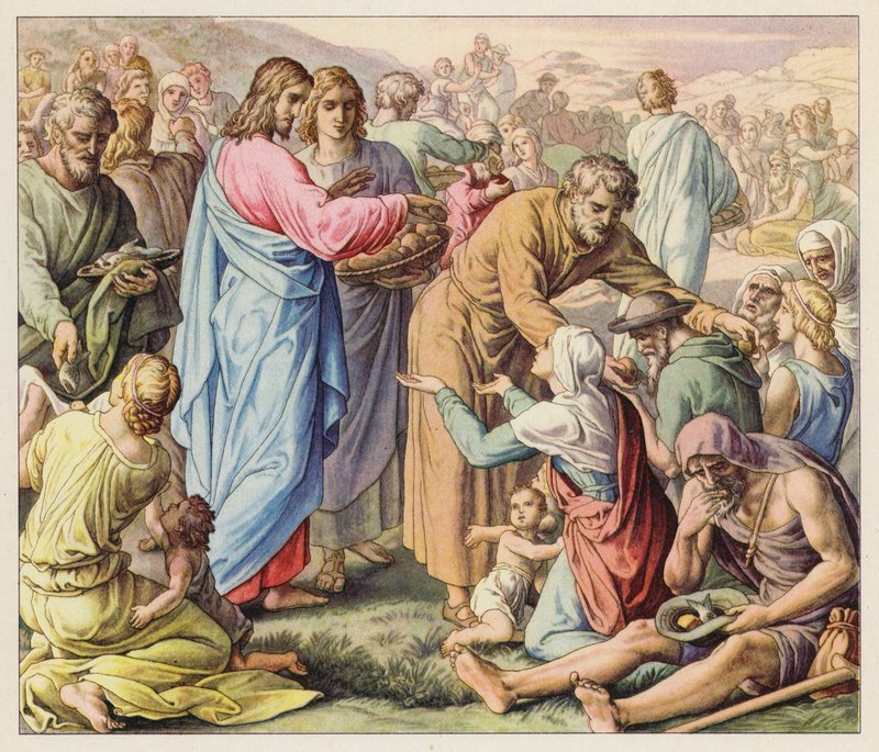 Miracle of Feeding the Five Thousand by (after) German School