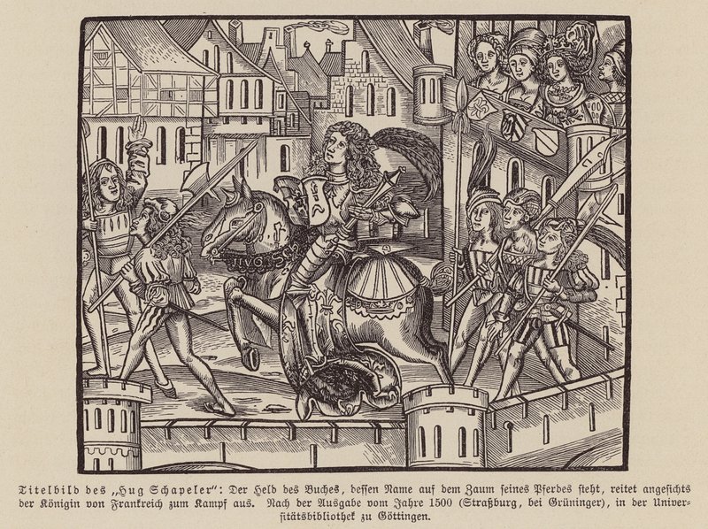 Scene from Hug Chapler, c1500 by (after) German School