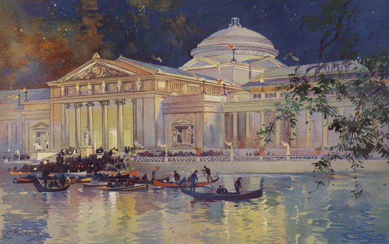 Art Palace at Night by American School