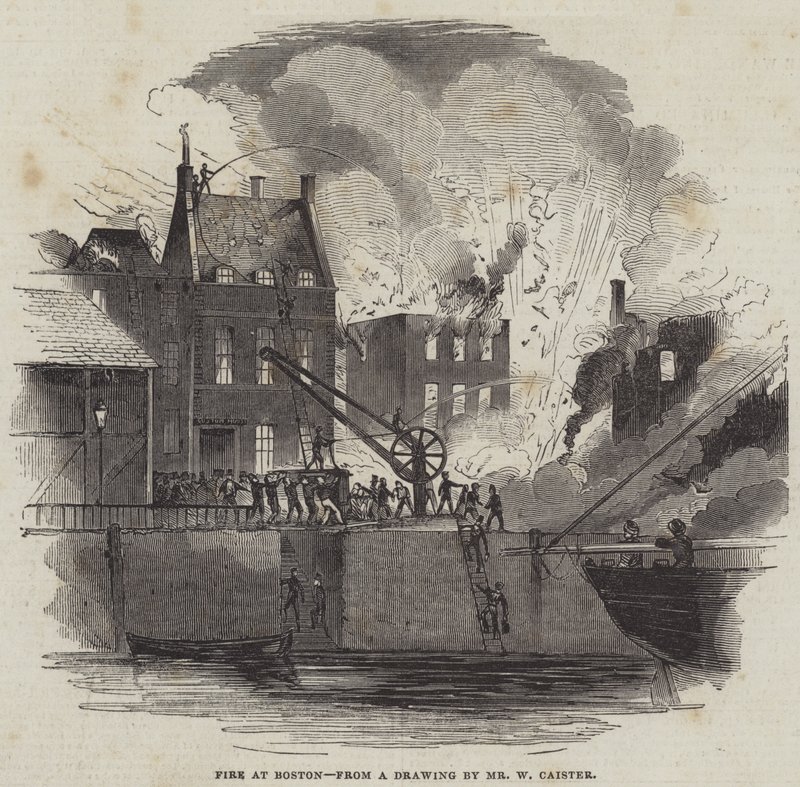 Fire at Boston by American School