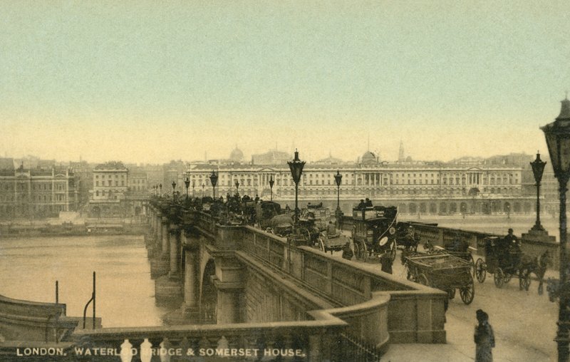 London, Waterloo Bridge, Somerset House by English Photographer