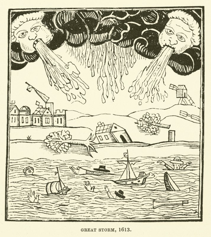 Great storm, 1613 by English School