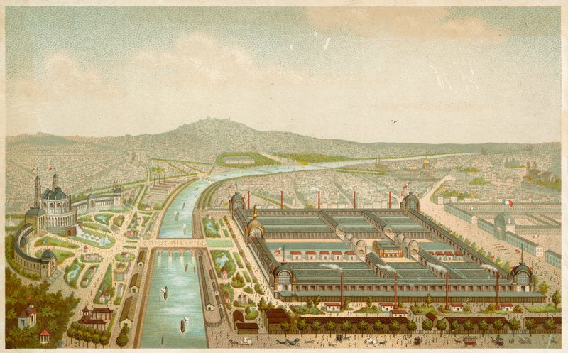 Site of the Exposition Universelle, Paris by French School