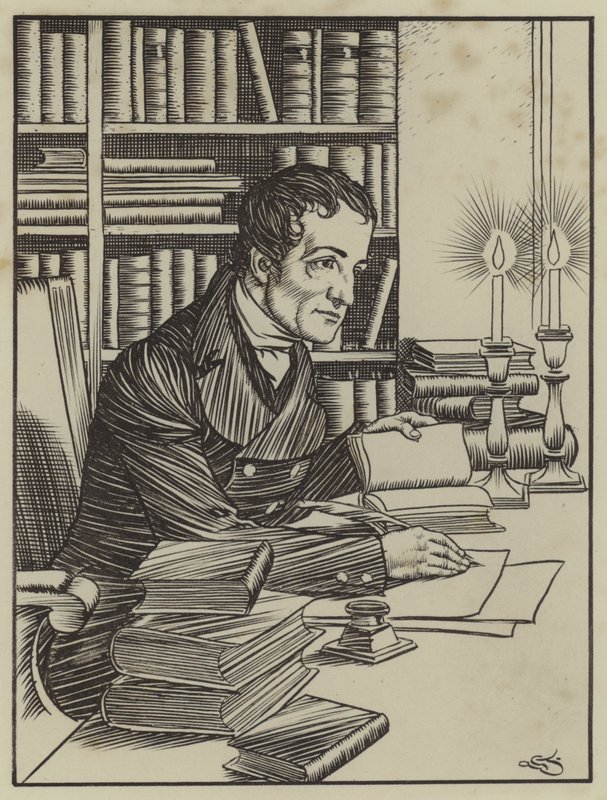 Illustration for The Essays of Elia by Charles Lamb by A. Garth Jones