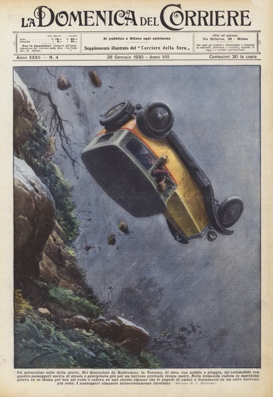 A miraculous leap of death by Achille Beltrame