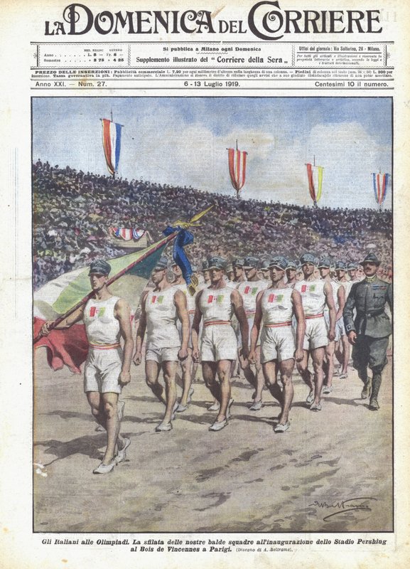 The Italians at the Olympics by Achille Beltrame
