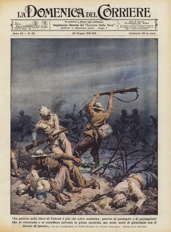 The War on the Tobruk Lines is Mostly Nocturnal, a War of Patrols and Large Patrols by Achille Beltrame