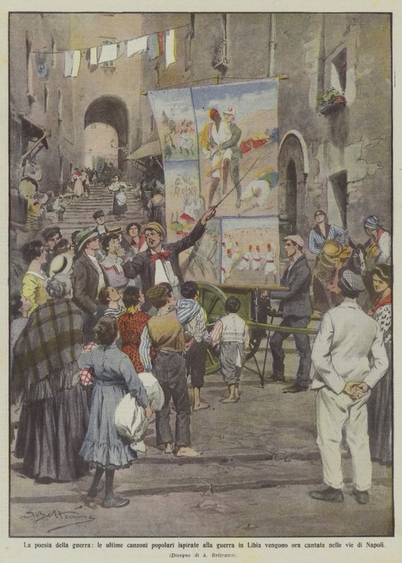 The Poetry of War, the Latest Popular Songs Inspired by the War in Libya by Achille Beltrame