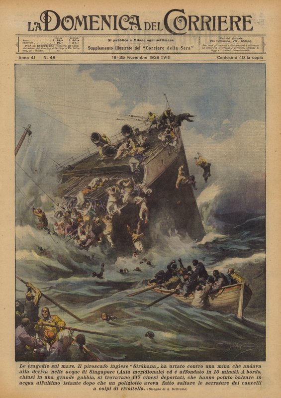 Tragedies at Sea by Achille Beltrame