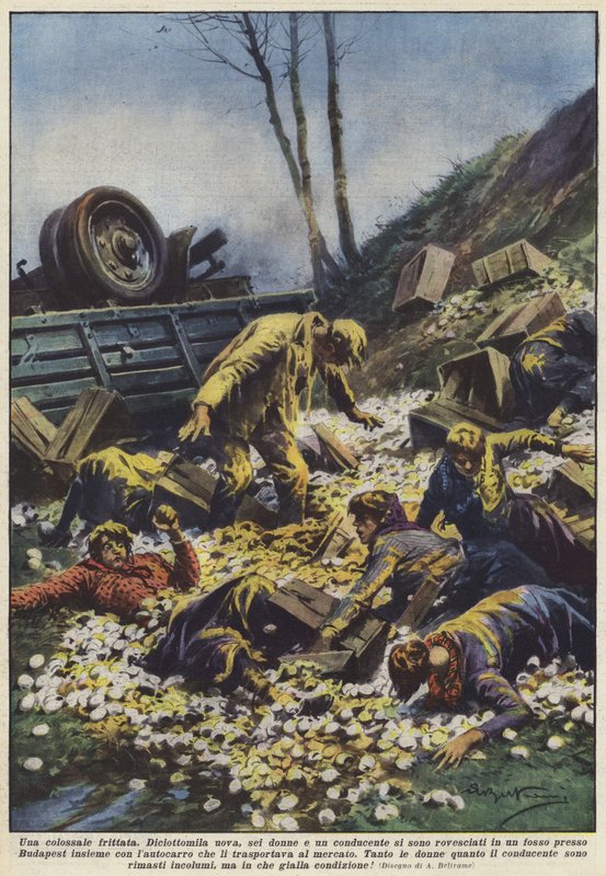 A colossal omelette by Achille Beltrame