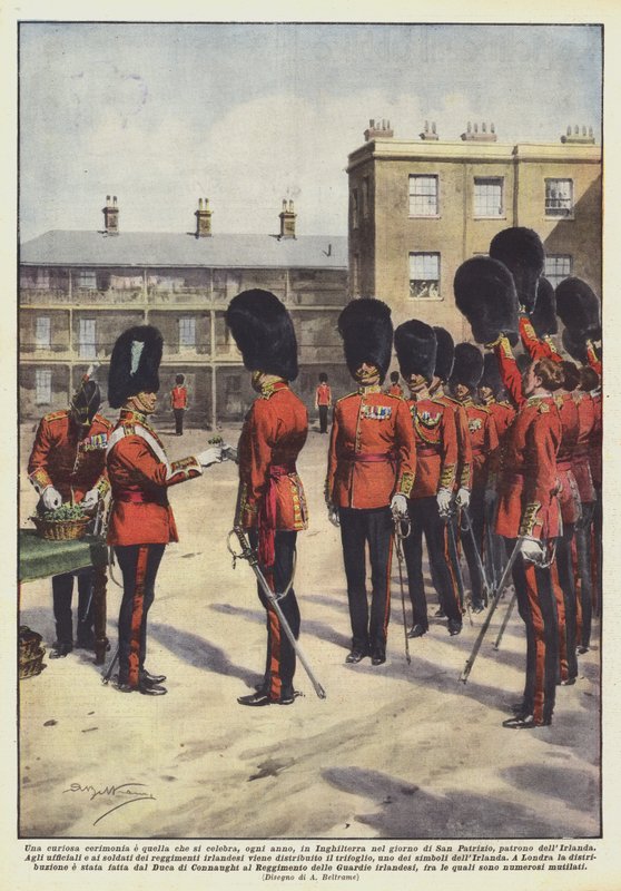 A Curious Ceremony Celebrated Annually in England on St. Day by Achille Beltrame