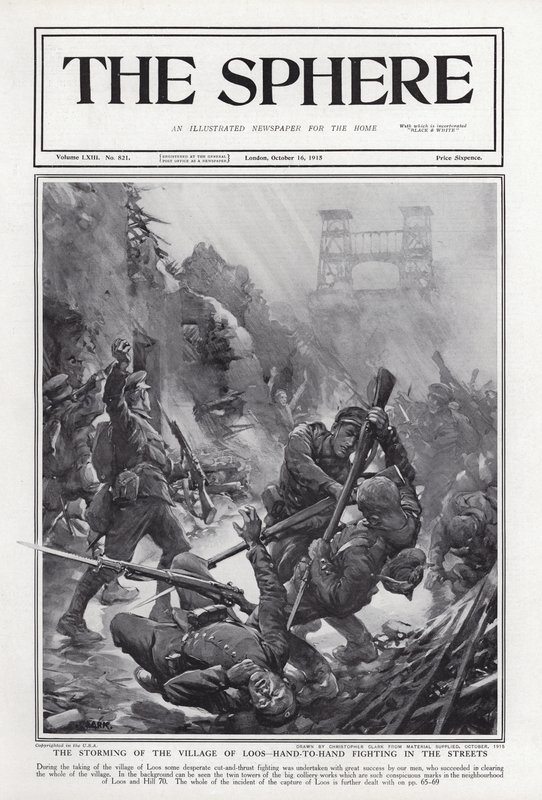 Battle of Loos, World War I, 1915 by Addison Thomas Millar