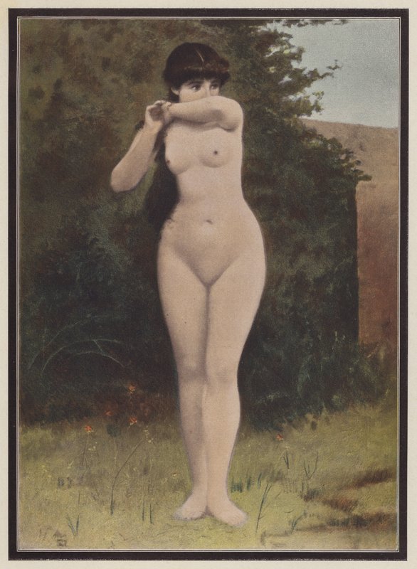 Surprised woman by Adolphe-Frederic Lejeune
