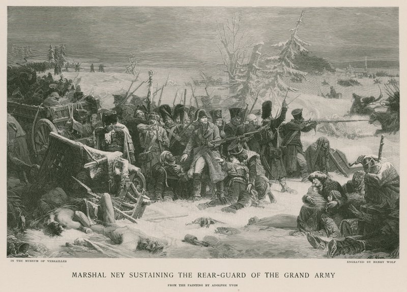 Marshal Ney Sustaining the Rear-Guard of the Grand Army by Adolphe Yvon
