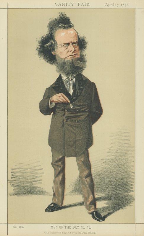 Mr William Hepworth Dixon by Adriano Cecioni