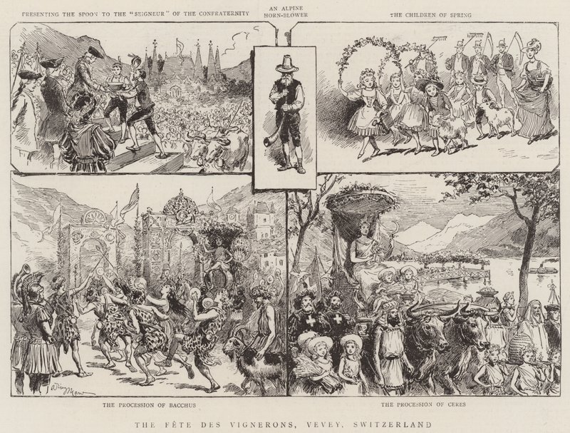 The Fete des Vignerons, Vevey, Switzerland by Adrien Emmanuel Marie