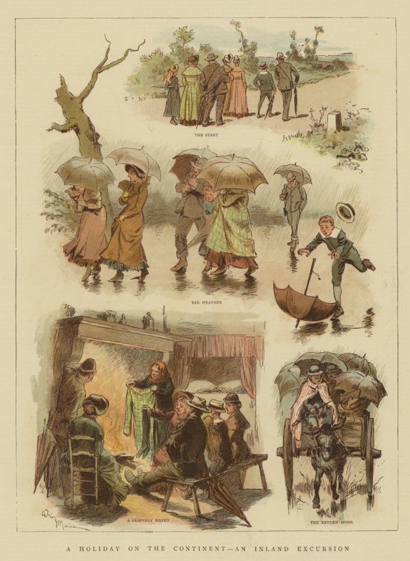 A Holiday on the Continent, an Inland Excursion by Adrien Emmanuel Marie