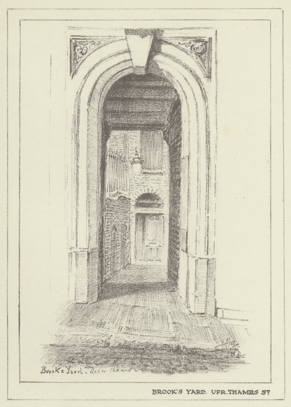 Brooks Yard, Upper Thames Street by Alan Stapleton