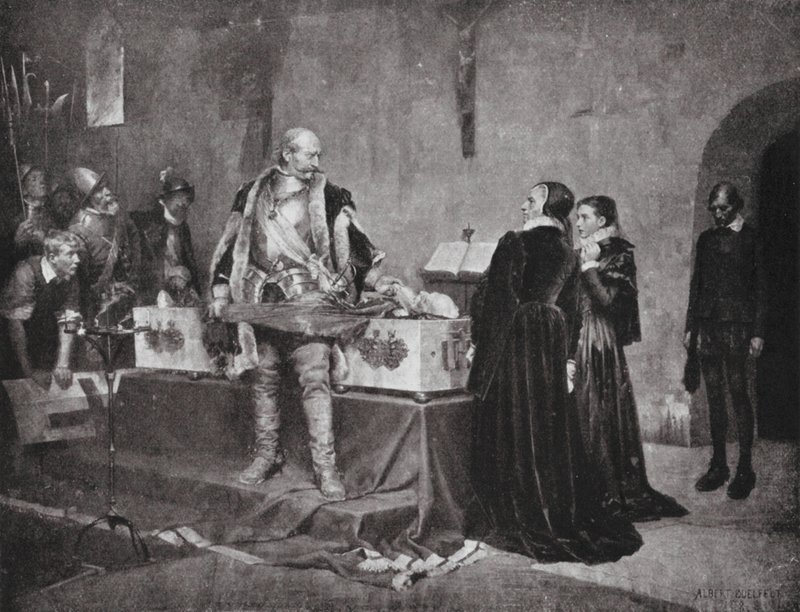 Duke Charles Insulting the Corpse of His Enemy Fleming by Albert Gustaf Aristides (after) Edelfelt