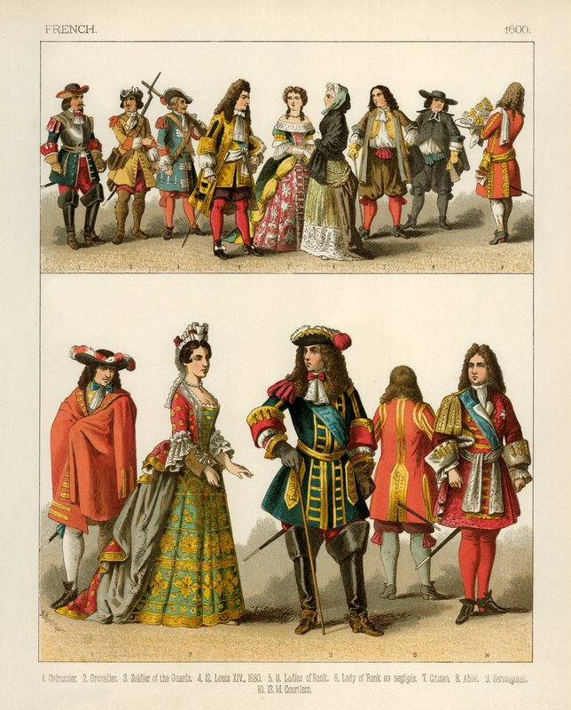 French Costumes 1600 by Albert Kretschmer