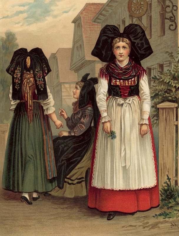 German Costume, Elsass Geispolsheim by Albert Kretschmer