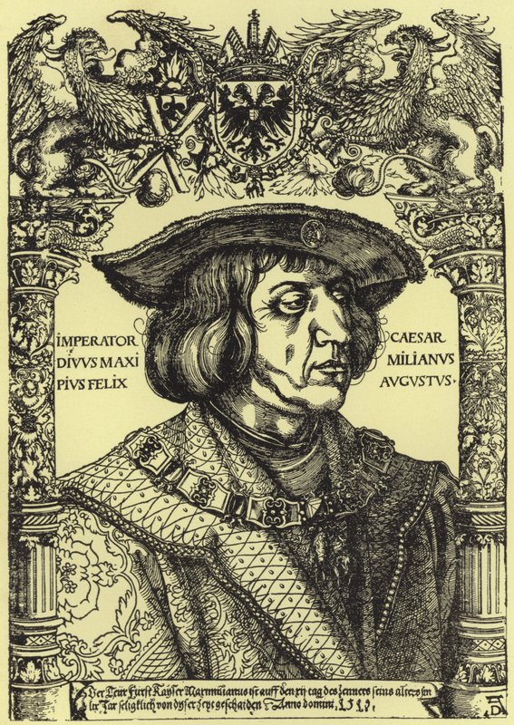 Portrait of the Emperor Maximilian by Albrecht Dürer