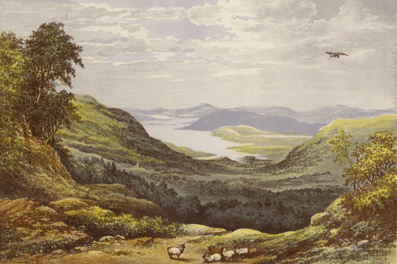Windermere and Esthwaite by Alexander Francis Lydon