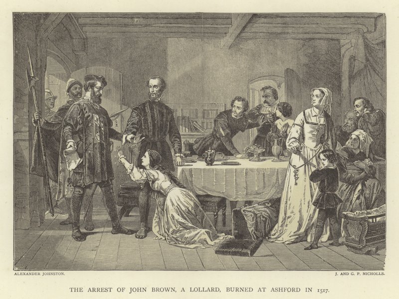 The Arrest of John Brown, a Lollard, Burned at Ashford in 1517 by Alexander Johnston