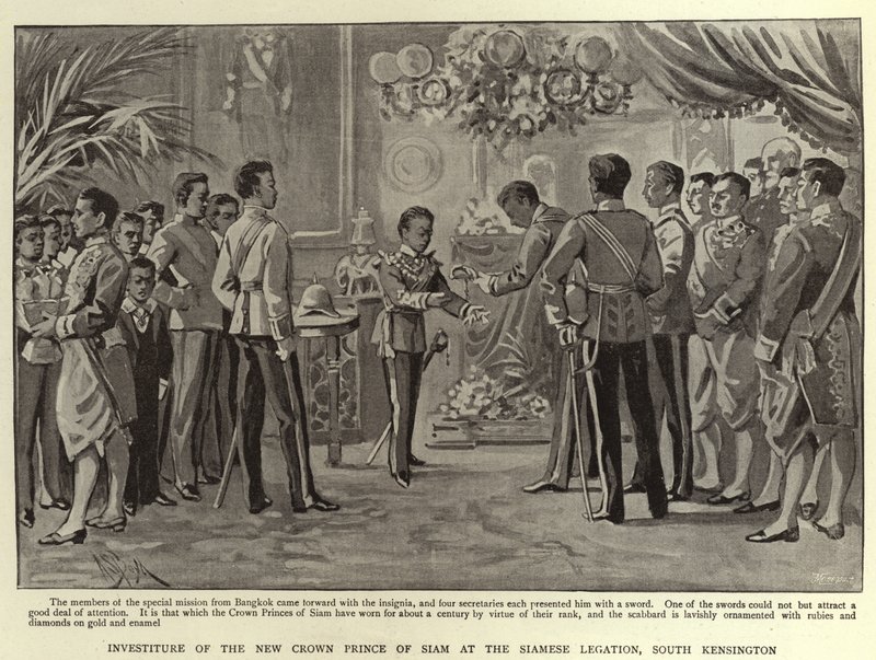 Investiture of the New Crown Prince of Siam at the Siamese Legation, South Kensington by Alexander Stuart Boyd