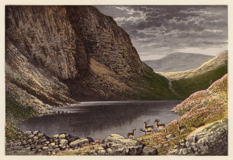 Scottish Loch Scenery: The Dhu Loch, Loch-na-gar by Alexander Francis (after) Lydon