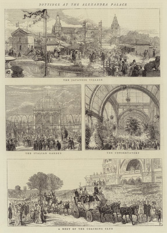 Jottings at the Alexandra Palace by Alfred Chantrey Corbould