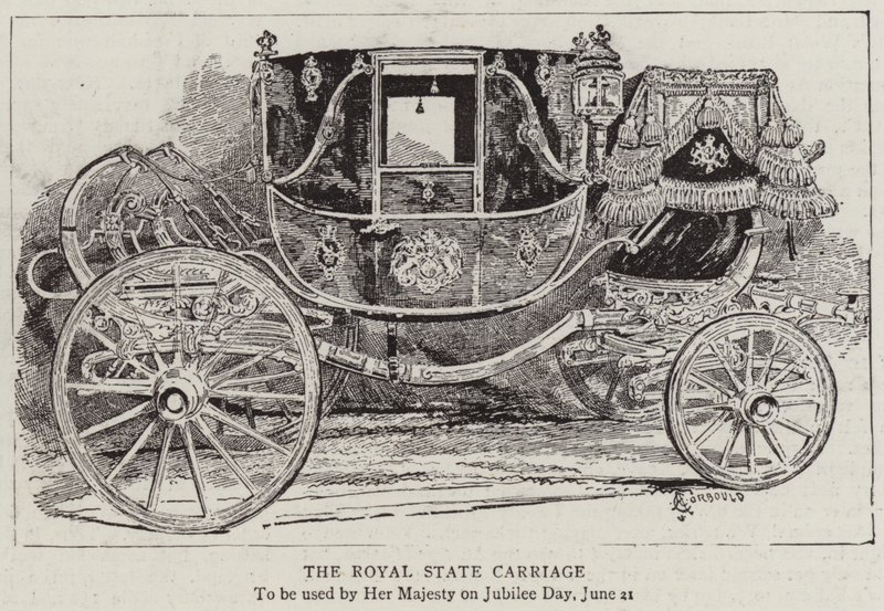 The Royal State Carriage by Alfred Chantrey Corbould