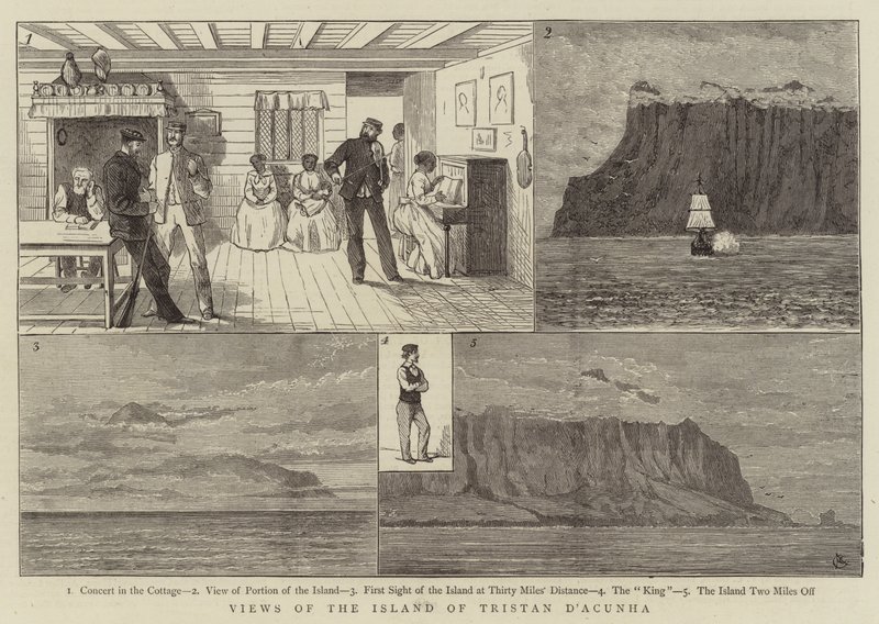 Views of the Island of Tristan d