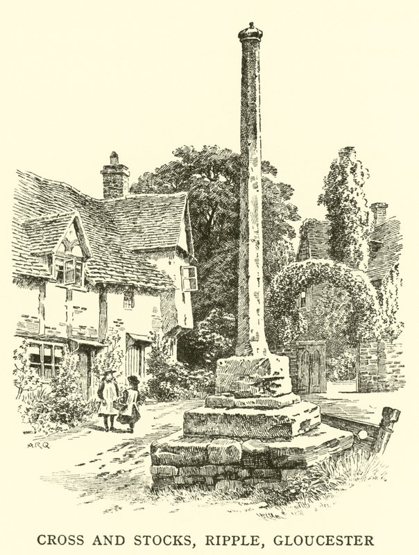Cross and Stocks, Ripple, Gloucester by Alfred Robert Quinton