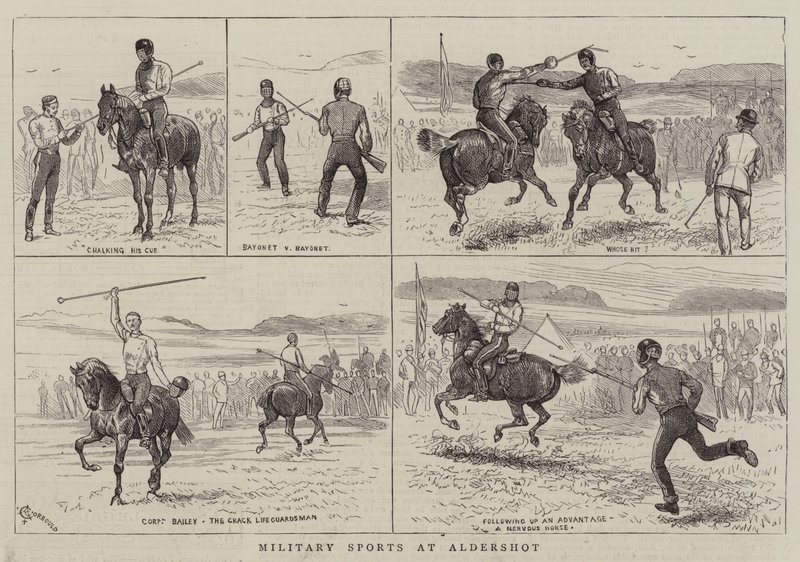 Military Sports at Aldershot by Alfred Chantrey Corbould