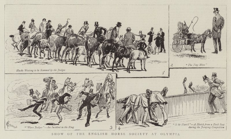 Show of the English Horse Society at Olympia by Alfred Chantrey Corbould