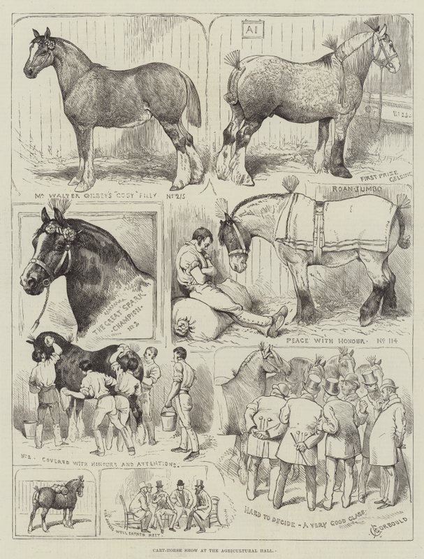 Cart-Horse Show at the Agricultural Hall by Alfred Courbould
