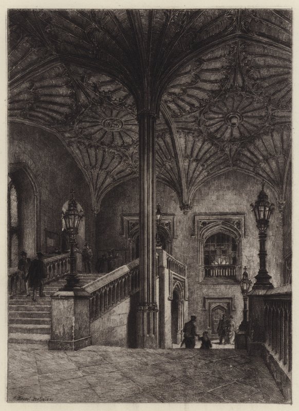 The Staircase of Christ Church by Alfred-Louis Brunet-Debaines