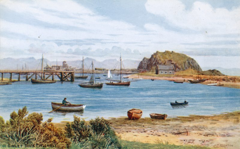 The Gimlet Rock, Pwllheli by Alfred Robert Quinton