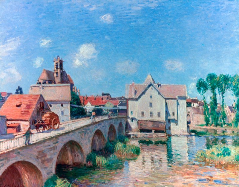 The Bridge at Moret, 1893 by Alfred Sisley: Fine art print