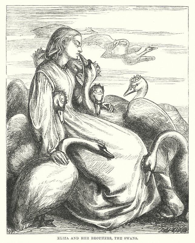 Hans Christian Andersen: The Wild Swans by Alfred Walter (after) Bayes