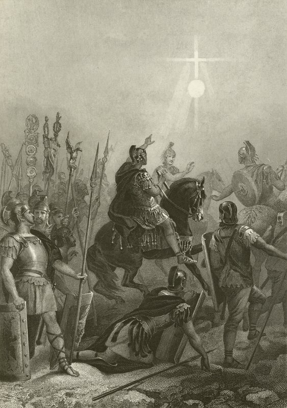 Conversion of the Emperor Constantine, 312 by Alonzo Chappel