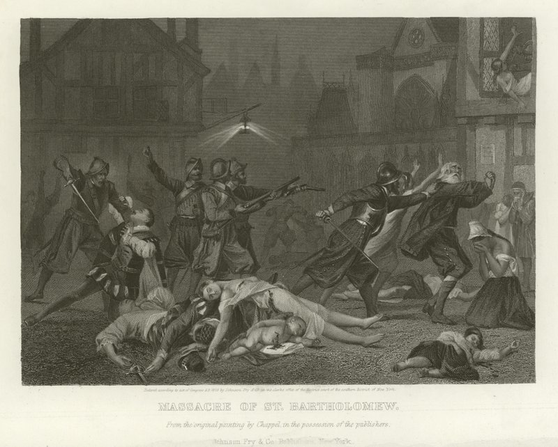 Massacre of St Bartholomew by Alonzo Chappel